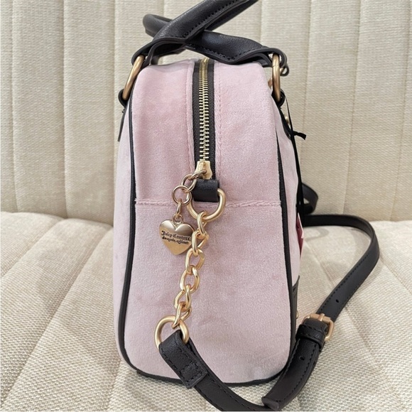 Juicy Couture Pink and Black Crossbody Bag - Picture 2 of 3
